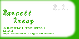 marcell kresz business card